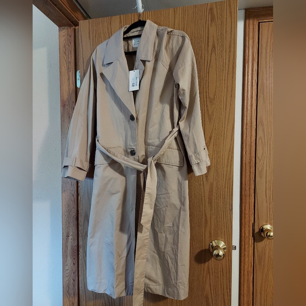 NWT A NEW DAY TAN TRENCH COAT